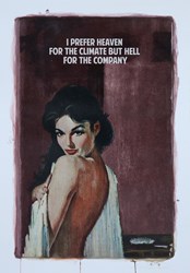 I Prefer Heaven For The Climate (Red) by The Connor Brothers - Hand Embellished Paper sized 27x39 inches. Available from Whitewall Galleries